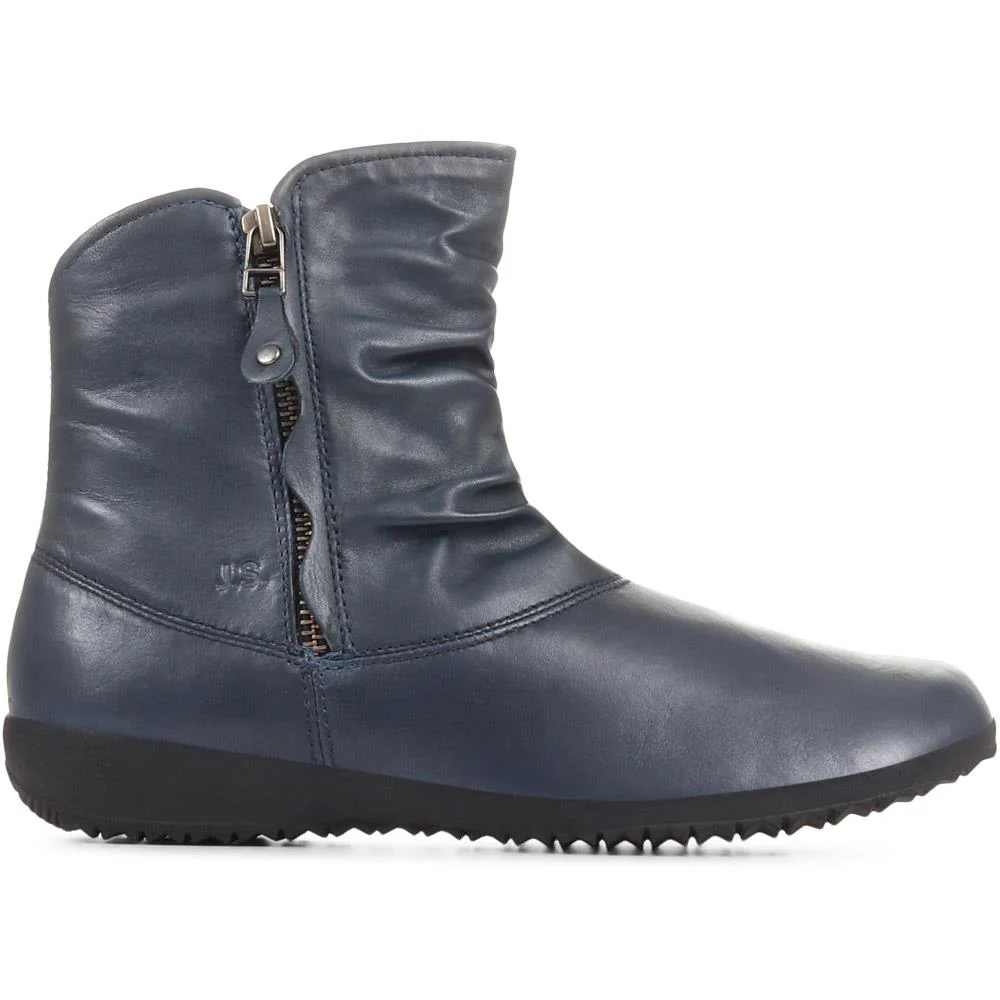 Sanja Leather Boots - JOSEF34504 / 321 002 - Navy - Image 2