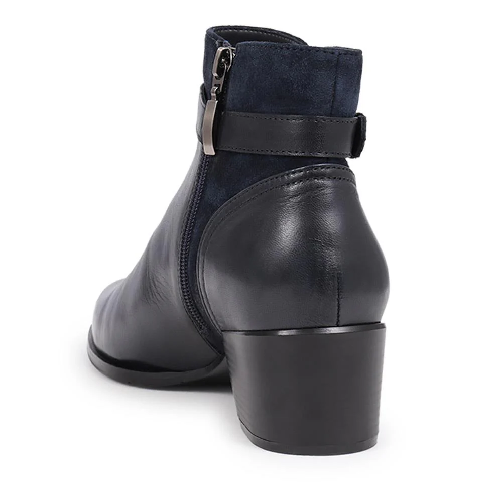 Sarina Heeled Ankle Boots - SARINA / 324 527 - Navy - Image 3