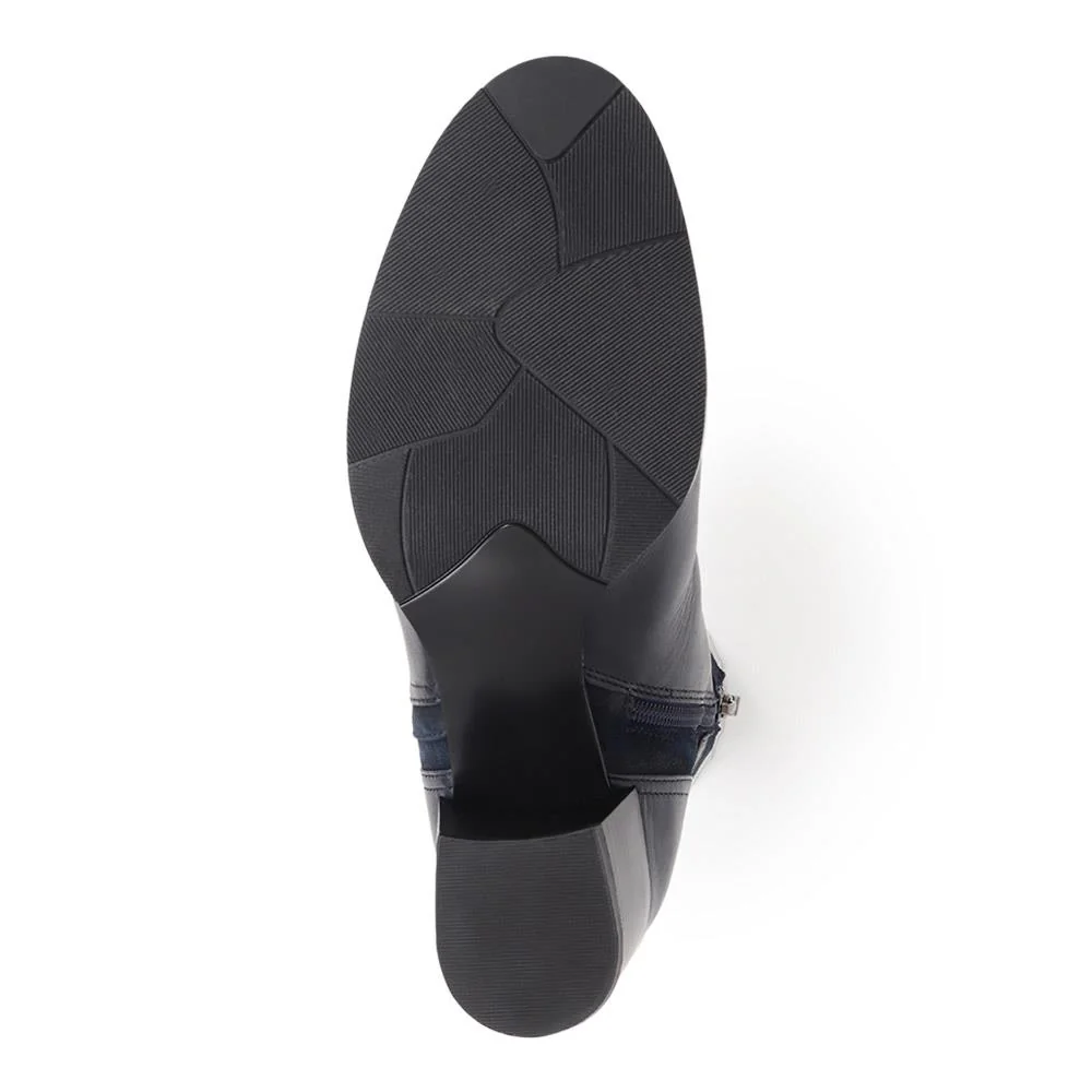 Sarina Heeled Ankle Boots - SARINA / 324 527 - Navy - Image 5
