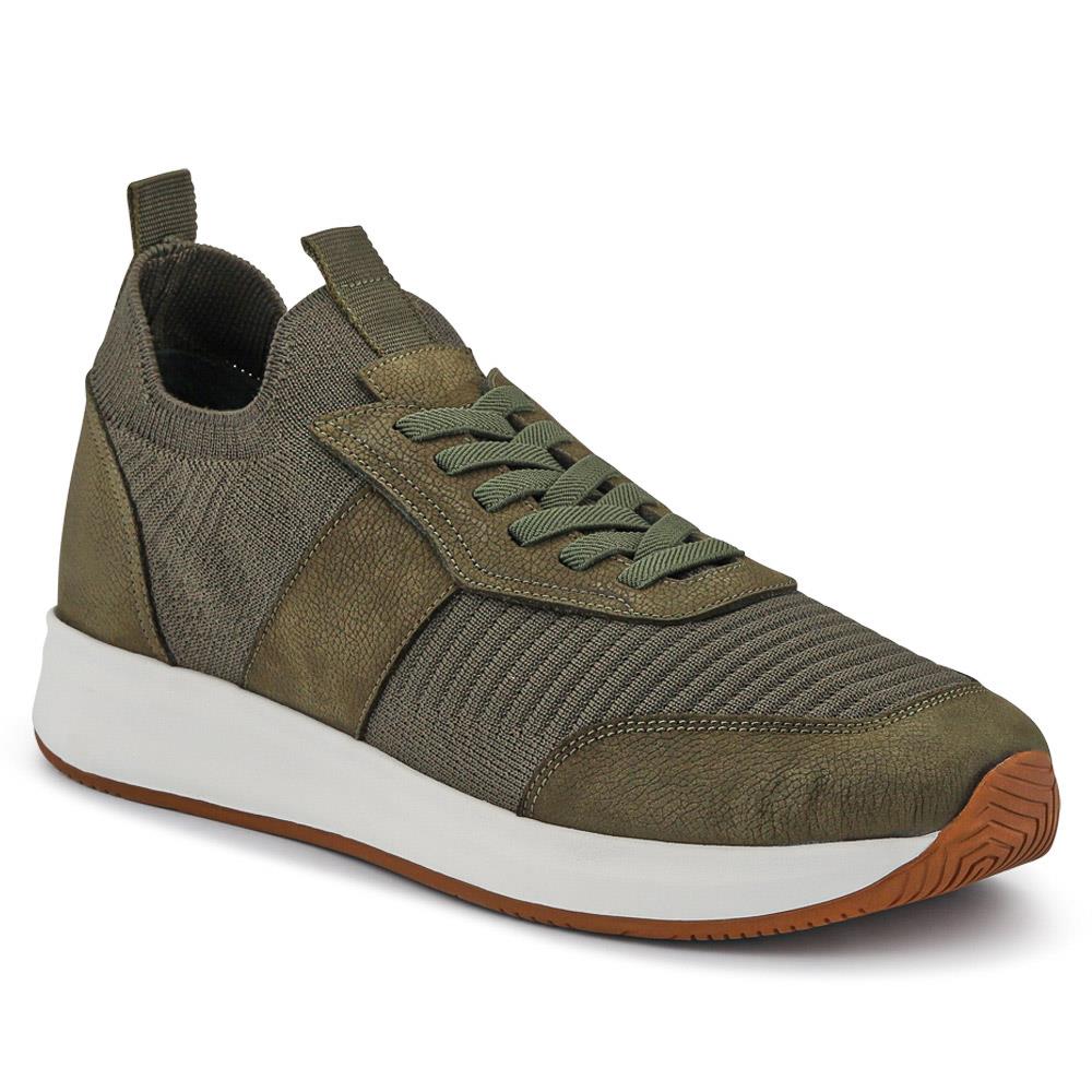 Sean Leather Trainers - SEAN / 327 147 - Khaki