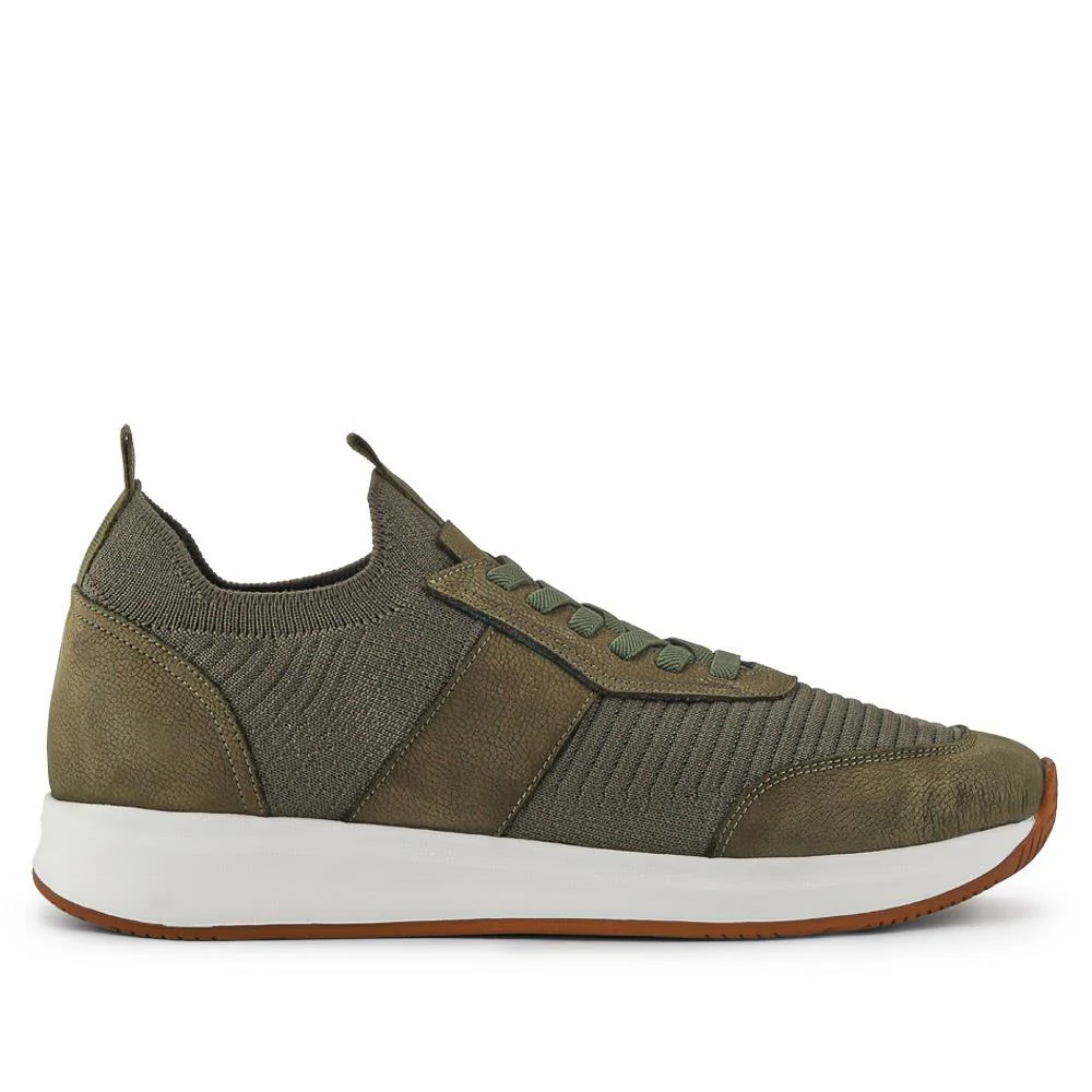 Sean Leather Trainers - SEAN / 327 147 - Khaki - Image 2