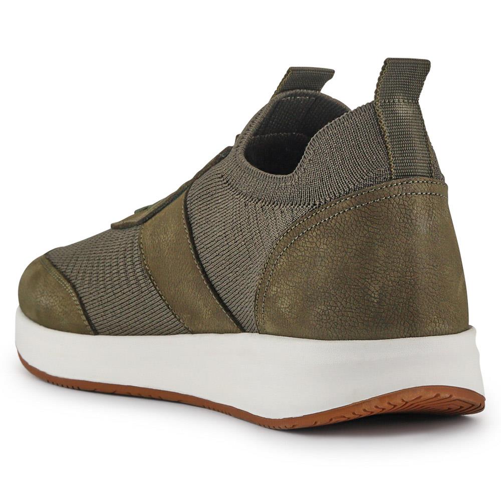 Sean Leather Trainers - SEAN / 327 147 - Khaki - Image 3