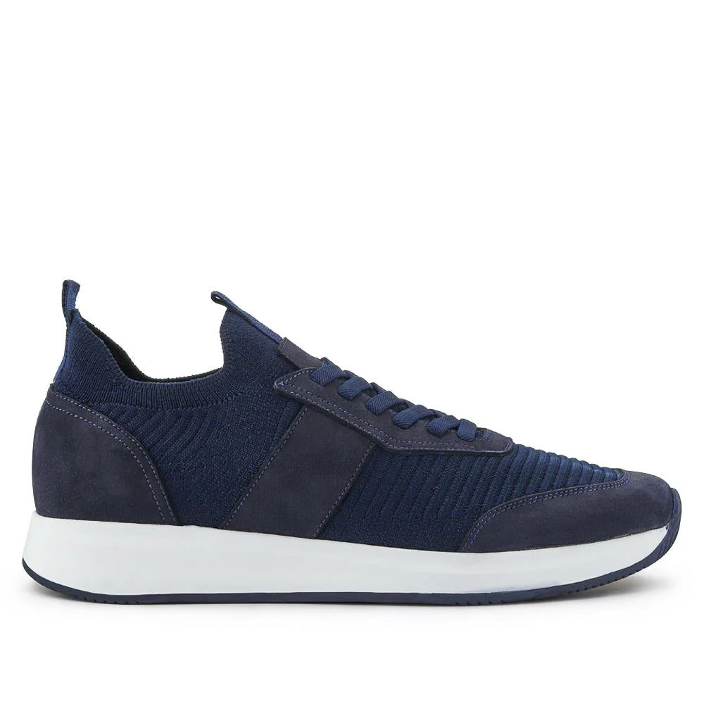 Sean Leather Trainers - SEAN / 327 147 - Navy - Image 2