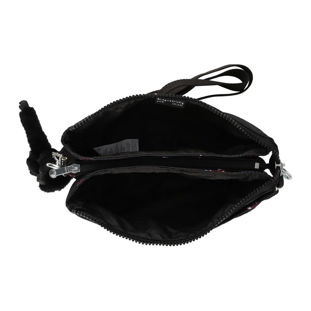 Kipling Lightweight Zip Crossbody Bag - KIP42008 / 327 990 - Black Floral - Image 3