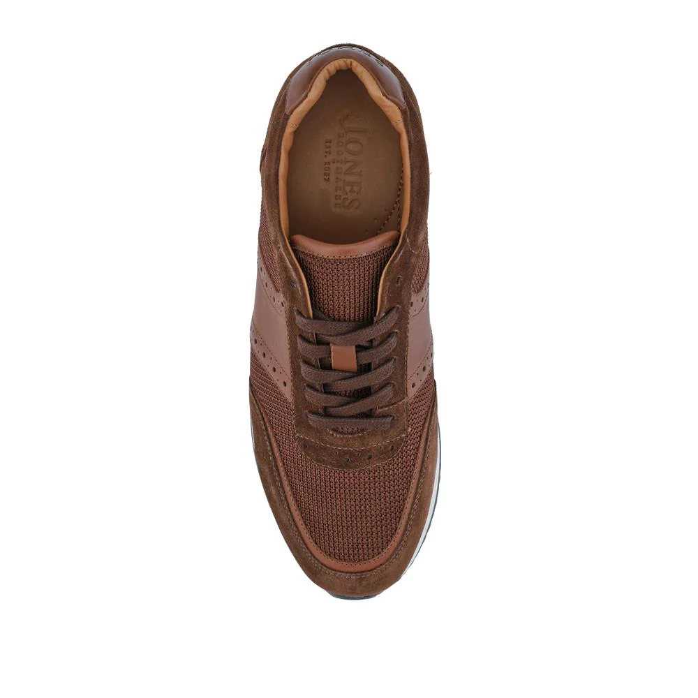 Sergio Lace-Up Leather Trainers - SERGIO / 328 071 - Brown Suede - Image 4