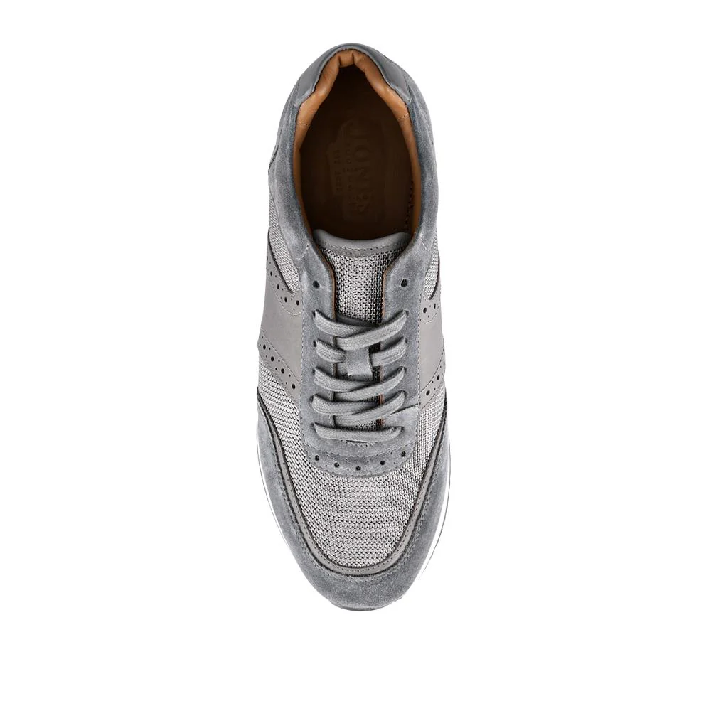 Sergio Lace-Up Leather Trainers - SERGIO / 328 071 - Grey Suede - Image 4