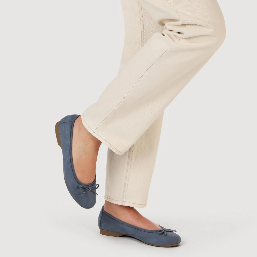 Short-Heeled Casual Pumps - JANSP41001 / 326 782 - Blue - Image 5