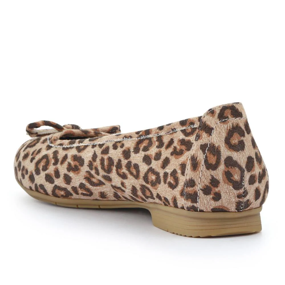 Short-Heeled Casual Pumps - JANSP41001 / 326 782 - Leopard - Image 4
