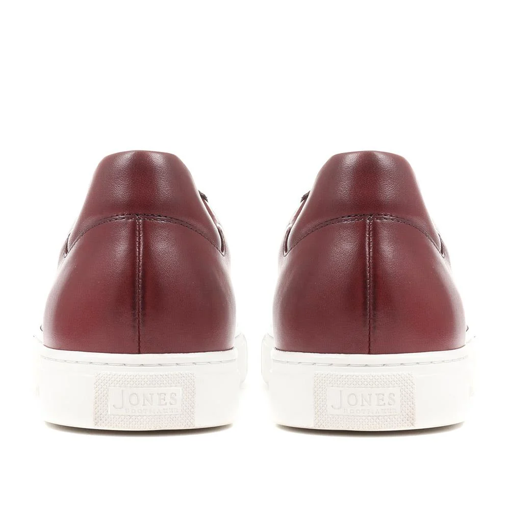 Simon Leather Men's Trainers - SIMON / 319 270 - Burgundy - Image 4