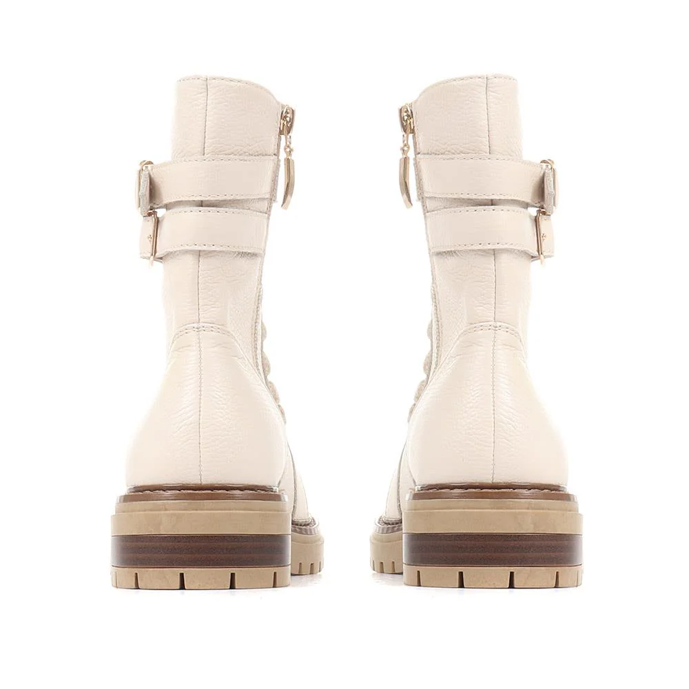 Simonetta Biker Boots - SIMONETTA / 322 842 - White - Image 3
