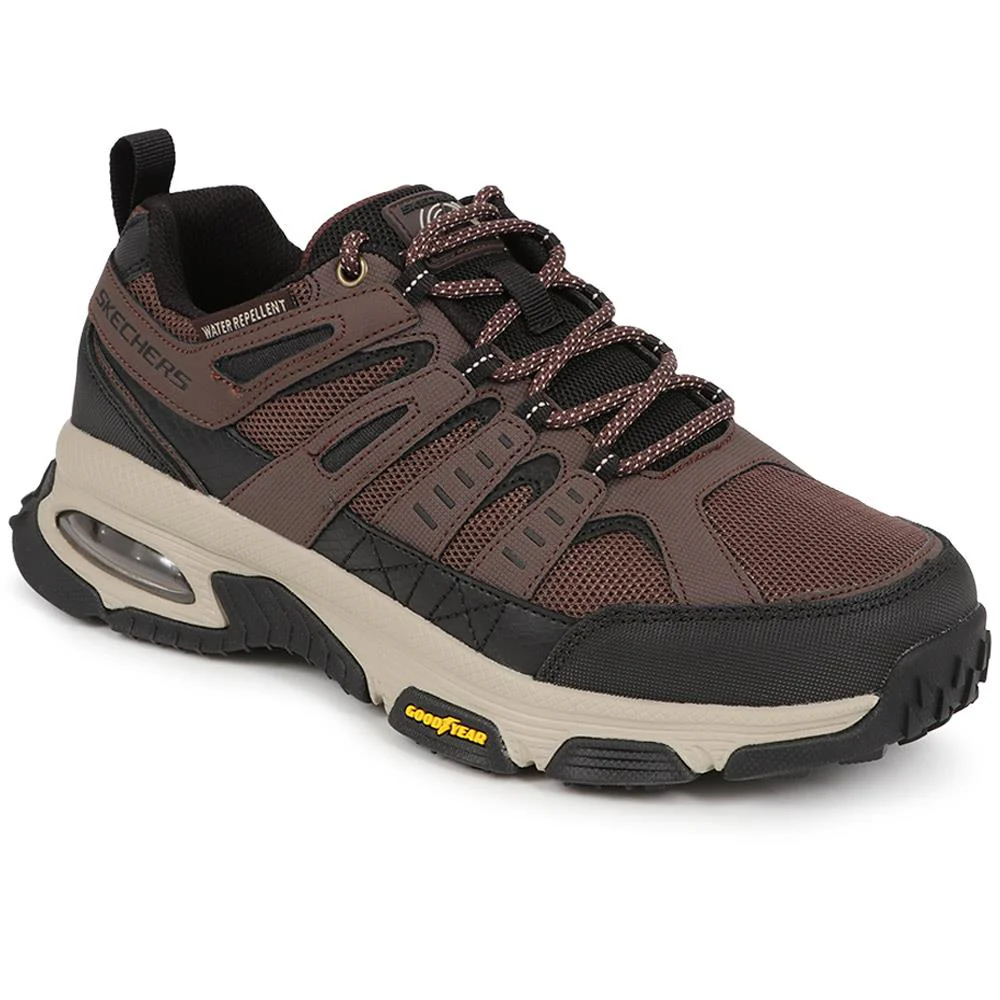 Skech-Air Envoy Lace-Up Trainers - SKE40087 / 325 605 - Brown