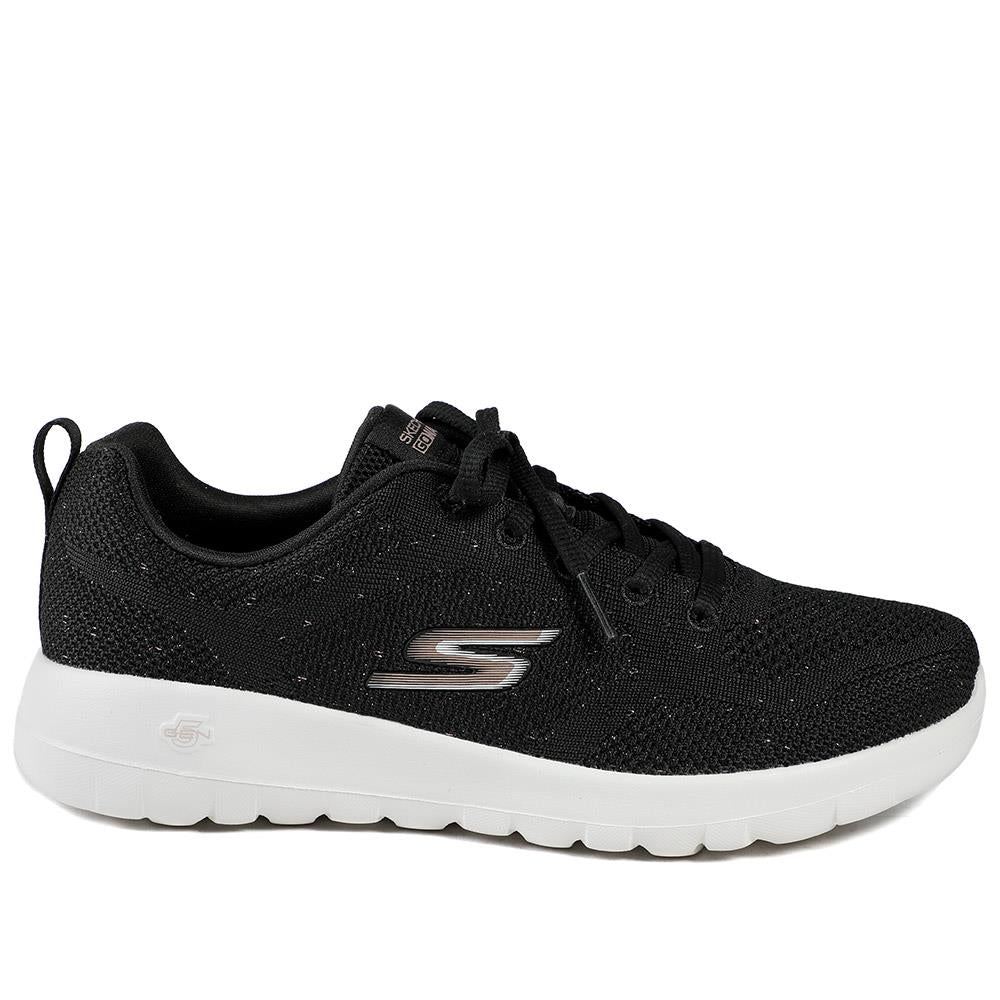 Skechers Air Cooled Lace Up Trainers - SKE43022 / 328 831 - Black - Image 3