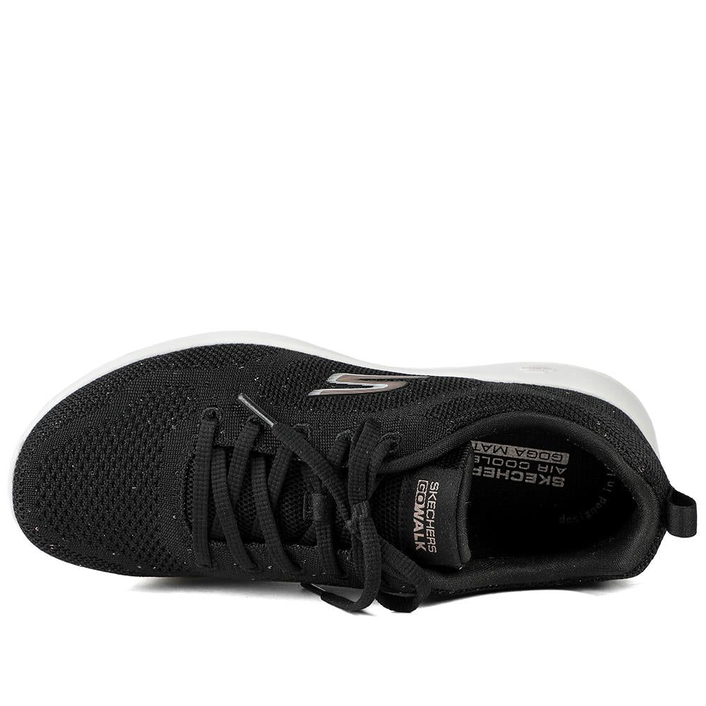 Skechers Air Cooled Lace Up Trainers - SKE43022 / 328 831 - Black - Image 5