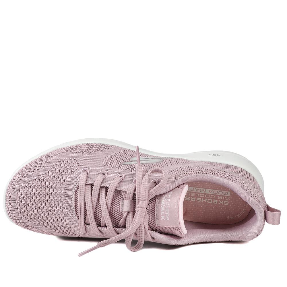 Skechers Air Cooled Lace Up Trainers - SKE43022 / 328 831 - Mauve - Image 5