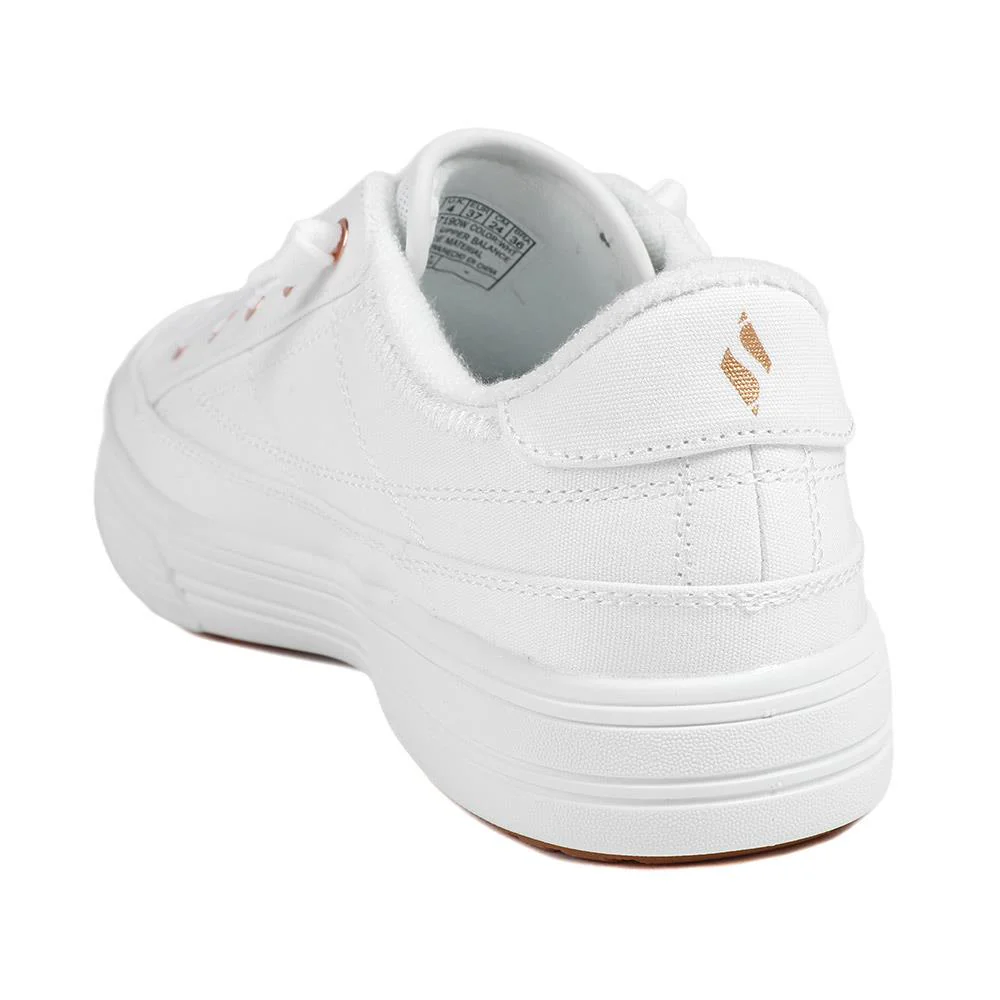 Skechers Arch Fit Arcade Lace Up Trainers - SKE43520 / 328 732 - White - Image 4