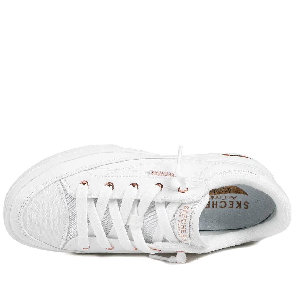 Skechers Arch Fit Arcade Lace Up Trainers - SKE43520 / 328 732 - White - Image 5