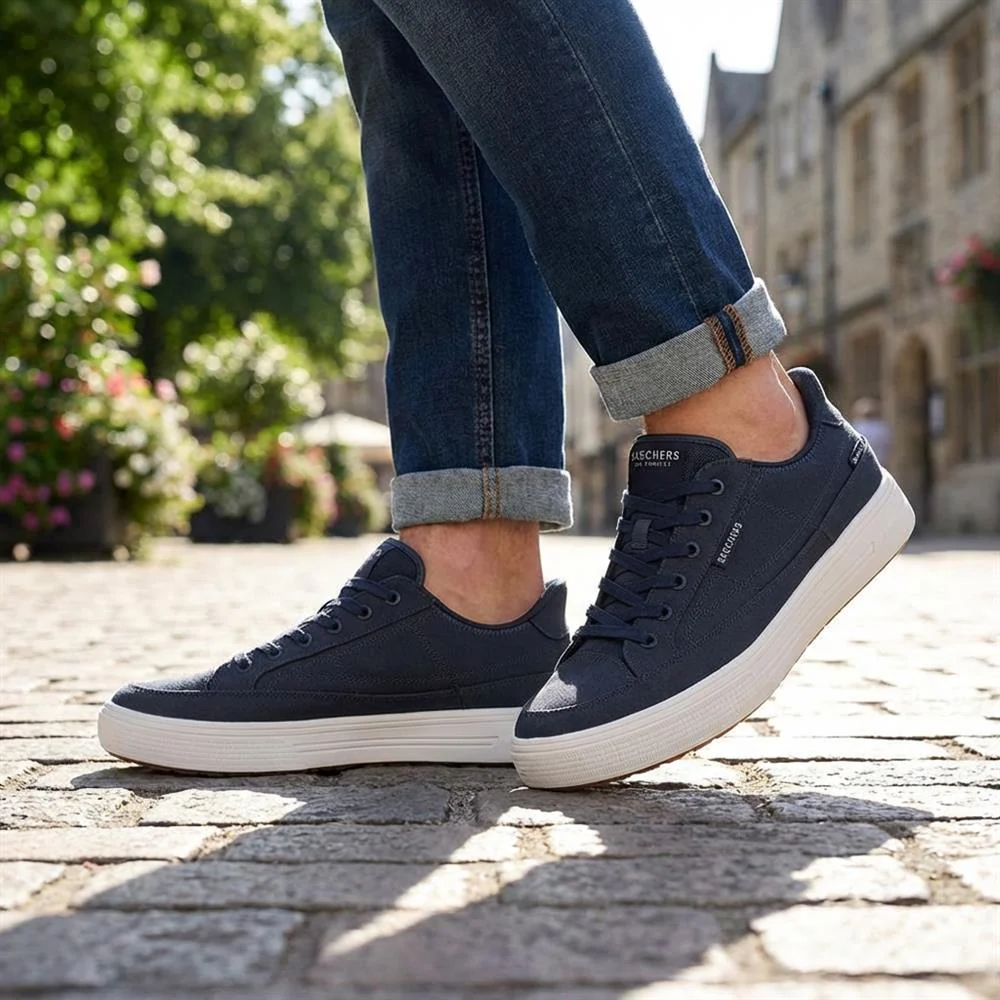 Skechers Arch Fit Arcade Trainers - SKE43511 / 328 724 - Navy - Image 2