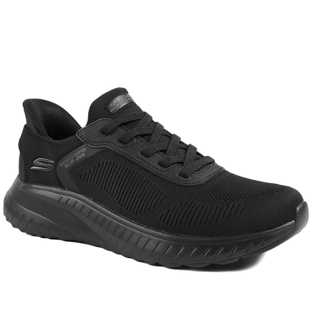 Skechers Bob Squad Chaos Solid Step Trainers - SKE43512 / 328 725 - Black