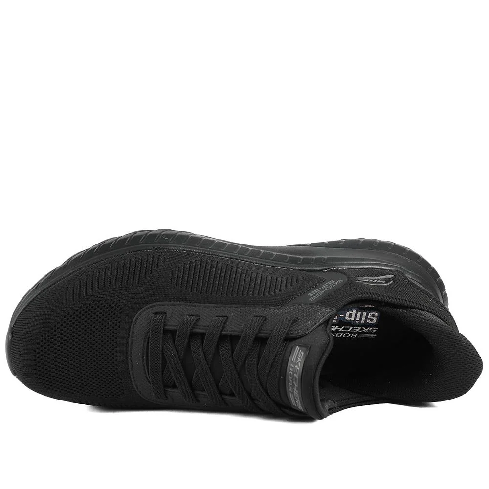 Skechers Bob Squad Chaos Solid Step Trainers - SKE43512 / 328 725 - Black - Image 5