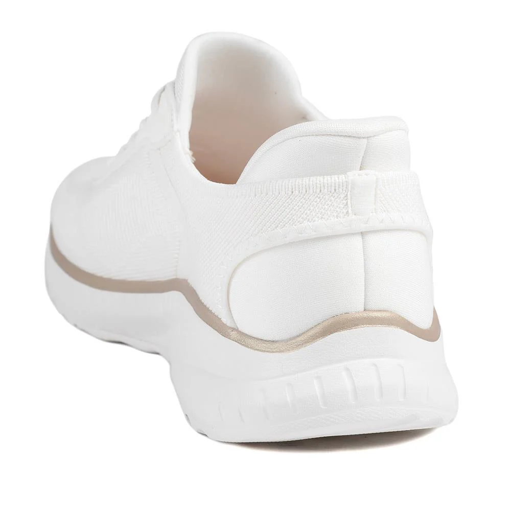 Skechers BOBS Squad Chaos Current-Muse Trainers - SKE43517 / 328 733 - White-Gold - Image 4