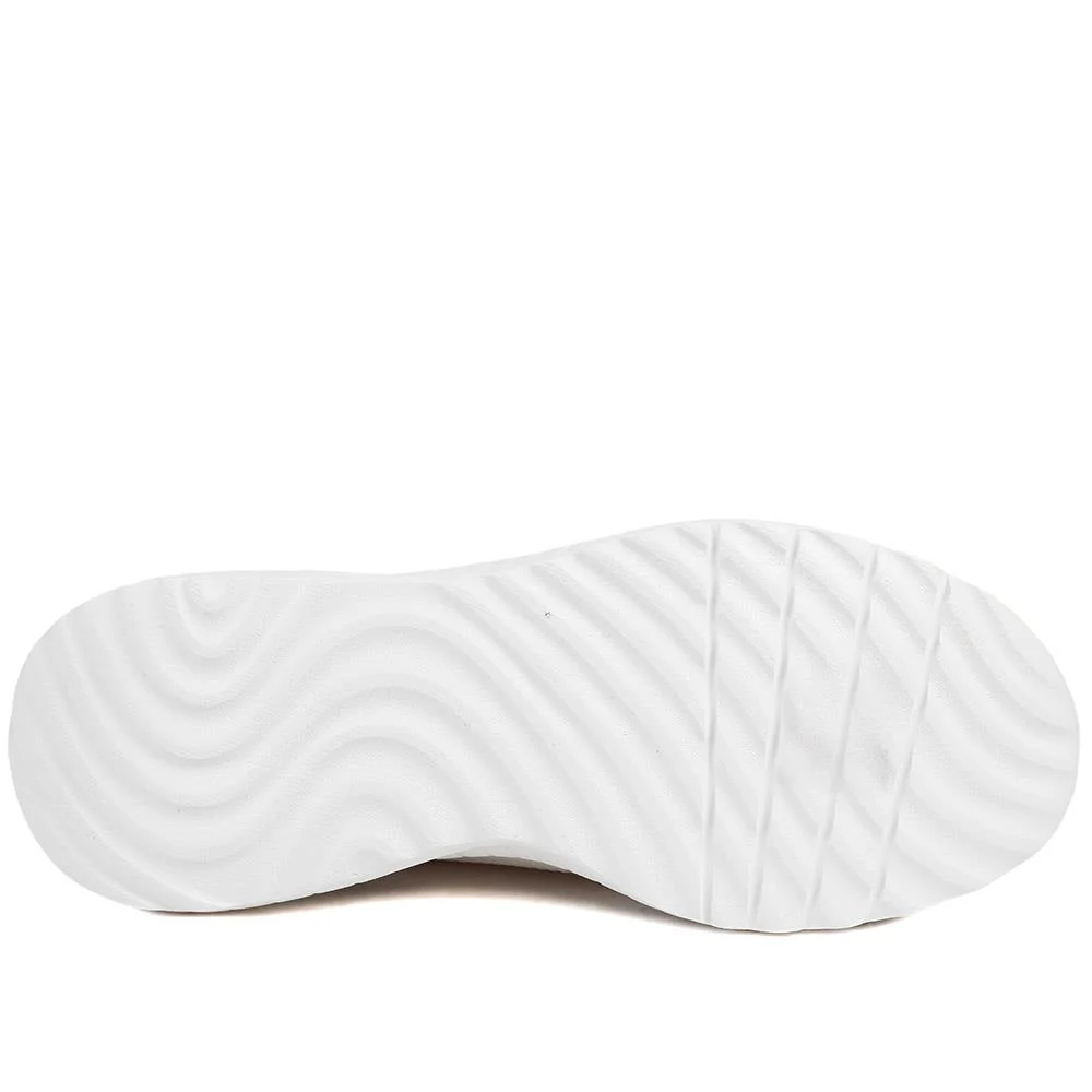 Skechers BOBS Squad Chaos Current-Muse Trainers - SKE43517 / 328 733 - White-Gold - Image 6
