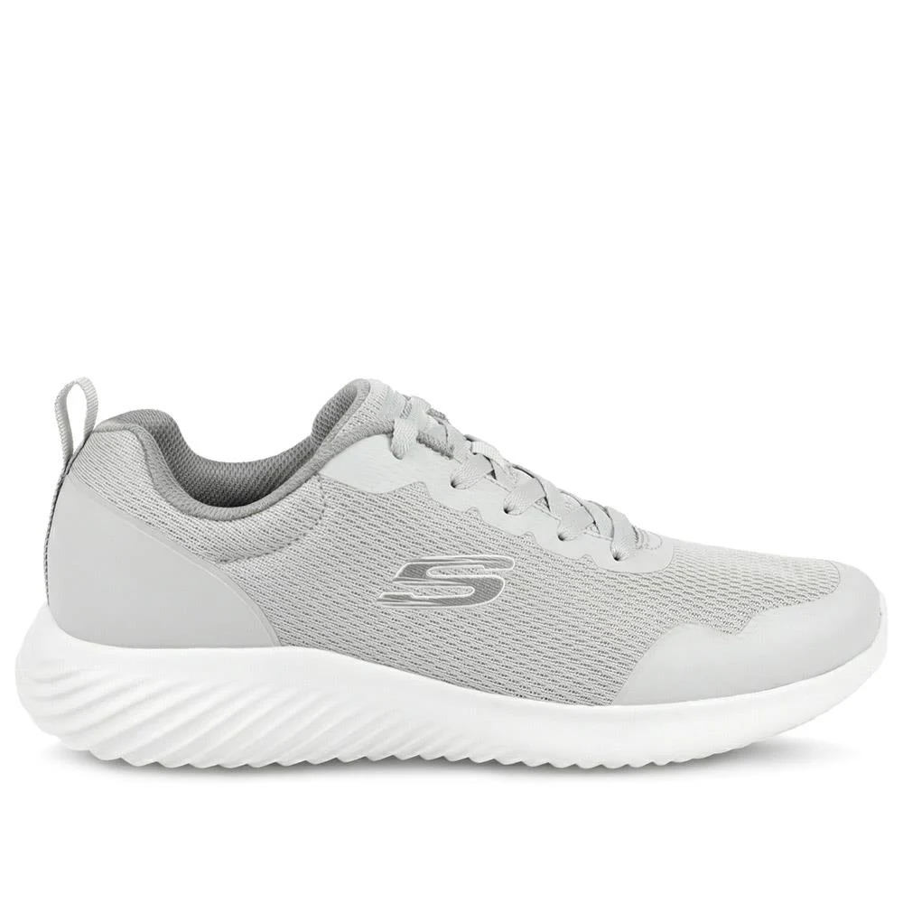 Skechers Bounder Arcadia Lace Up Trainers - SKE43049 / 328 705 - Grey - Image 2