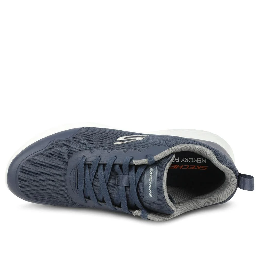 Skechers Bounder Arcadia Lace Up Trainers - SKE43049 / 328 705 - Navy - Image 4