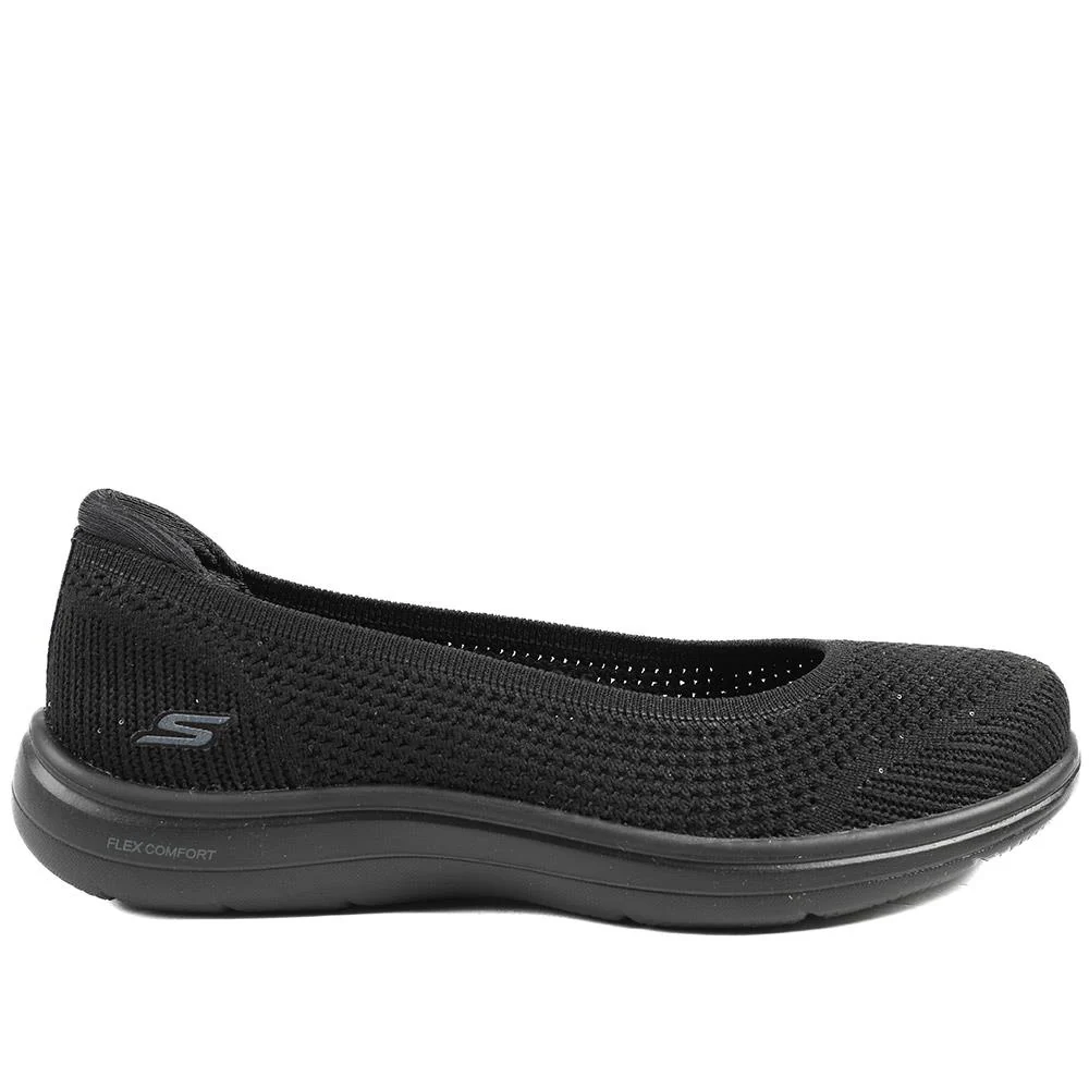 Skechers Breathable Cushioned Pumps - SKE43093 / 328 726 - Black - Image 3
