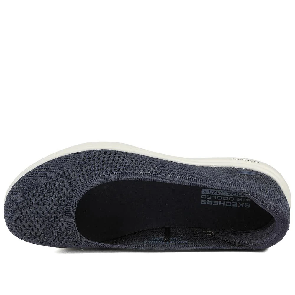 Skechers Breathable Cushioned Pumps - SKE43093 / 328 726 - Navy - Image 5