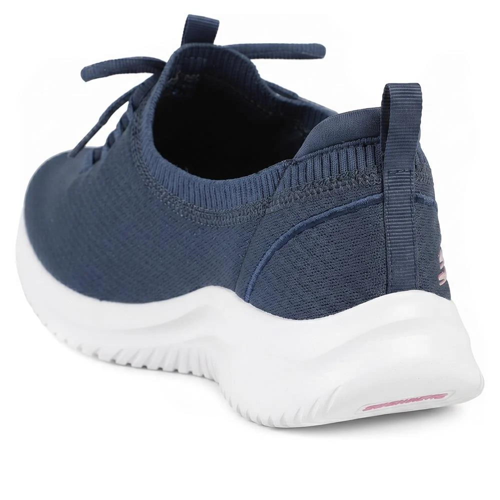 Skechers Breathable Lace Up Trainers - SKE43014 / 328 680 - Navy - Image 3