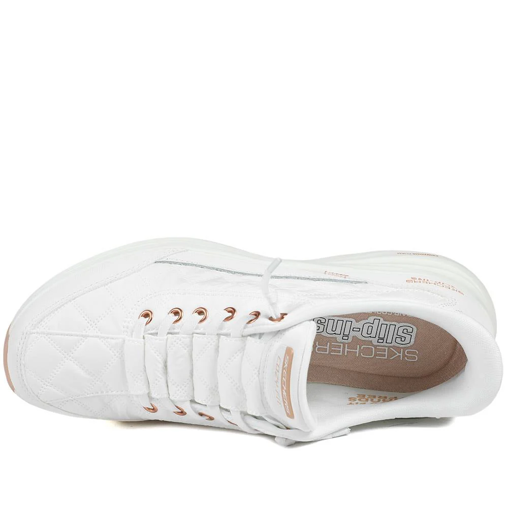 Skechers Contour Foam Trainers - SKE43515 / 328 736 - White-Rose Gold - Image 5