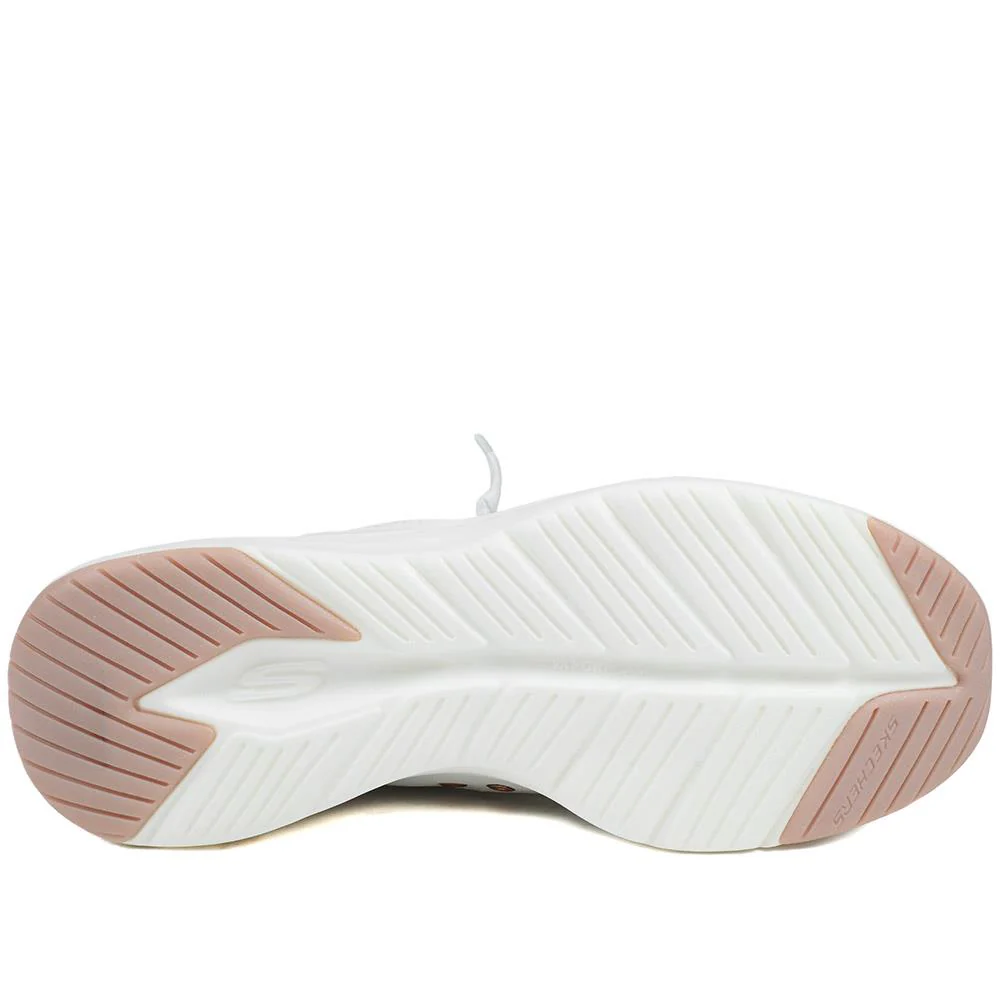 Skechers Contour Foam Trainers - SKE43515 / 328 736 - White-Rose Gold - Image 6
