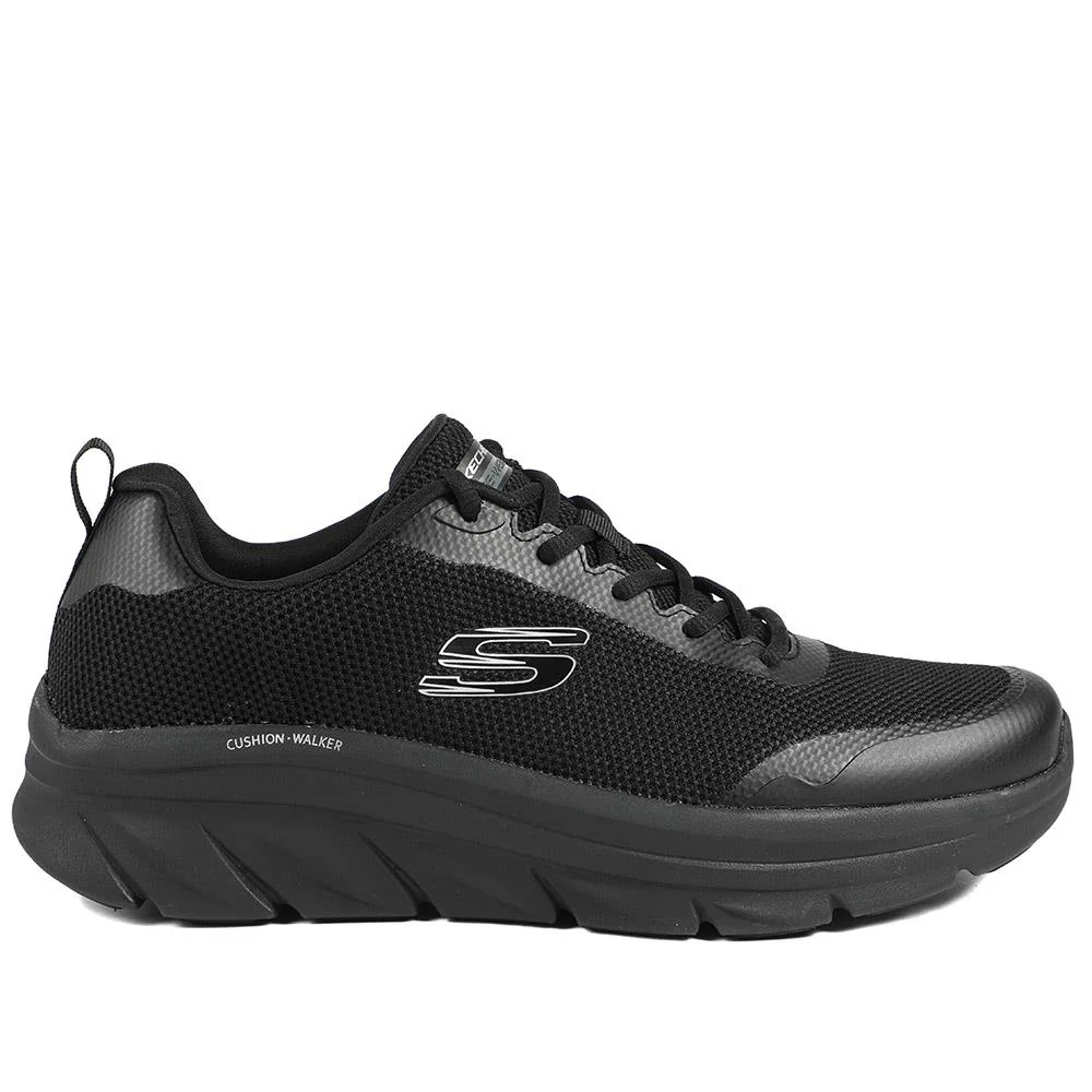 Skechers Cushion Walker Tobo Trainers - SKE43047 / 328 706 - Black-Black - Image 3