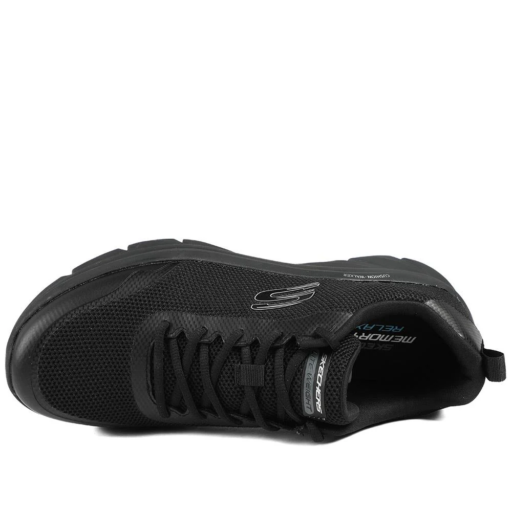Skechers Cushion Walker Tobo Trainers - SKE43047 / 328 706 - Black-Black - Image 5