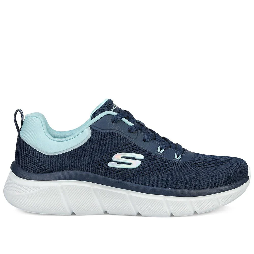 Skechers Cushioned Lace Up Trainers - SKE43017 / 328 683 - Navy - Image 2