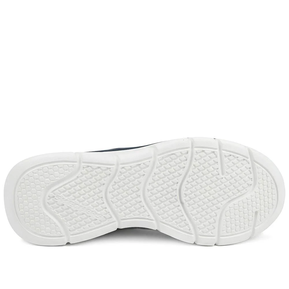 Skechers Cushioned Lace Up Trainers - SKE43017 / 328 683 - Navy - Image 5