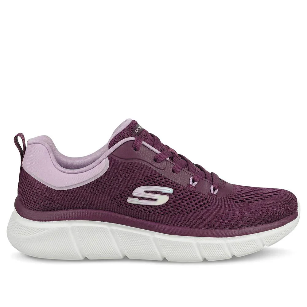 Skechers Cushioned Lace Up Trainers - SKE43017 / 328 683 - Plum - Image 2