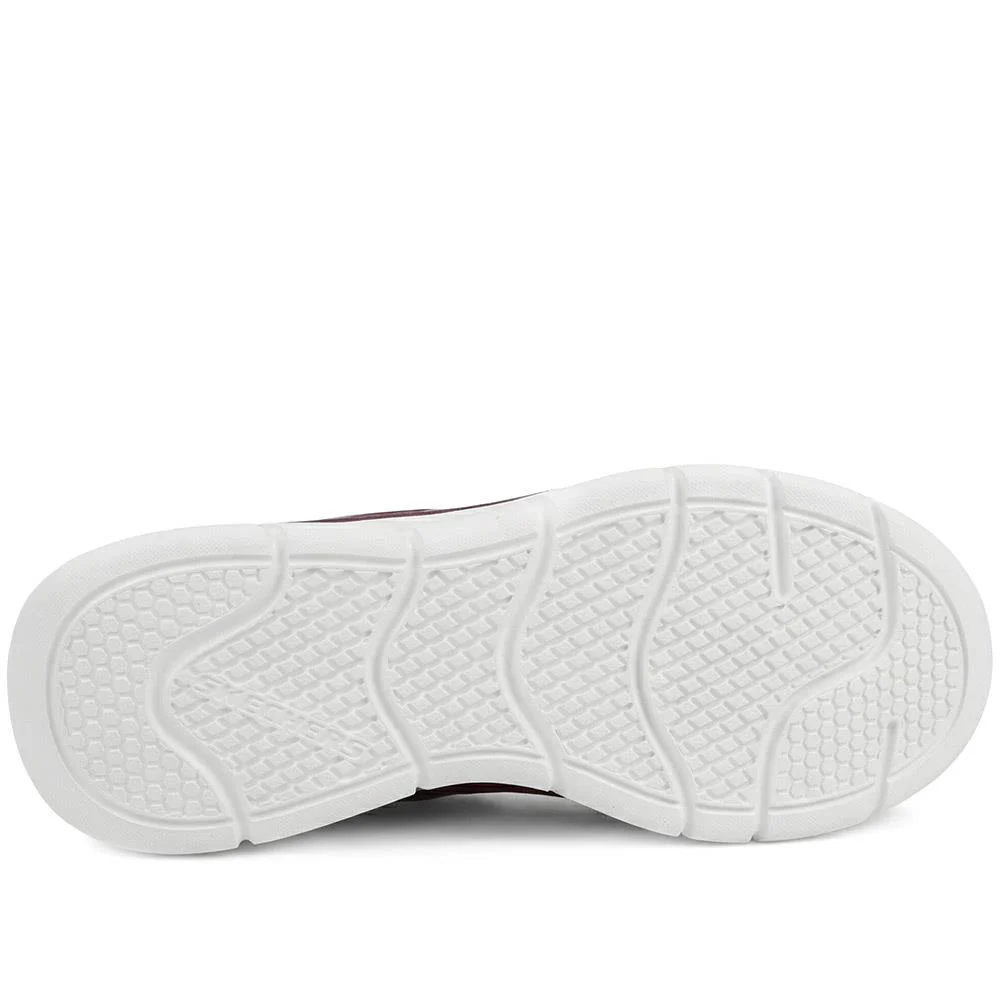Skechers Cushioned Lace Up Trainers - SKE43017 / 328 683 - Plum - Image 5