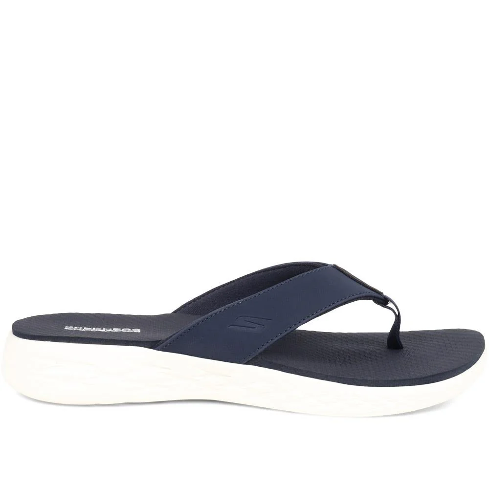 Skechers Cushioned Sandals - SKE37202 / 323 777 - Navy - Image 5