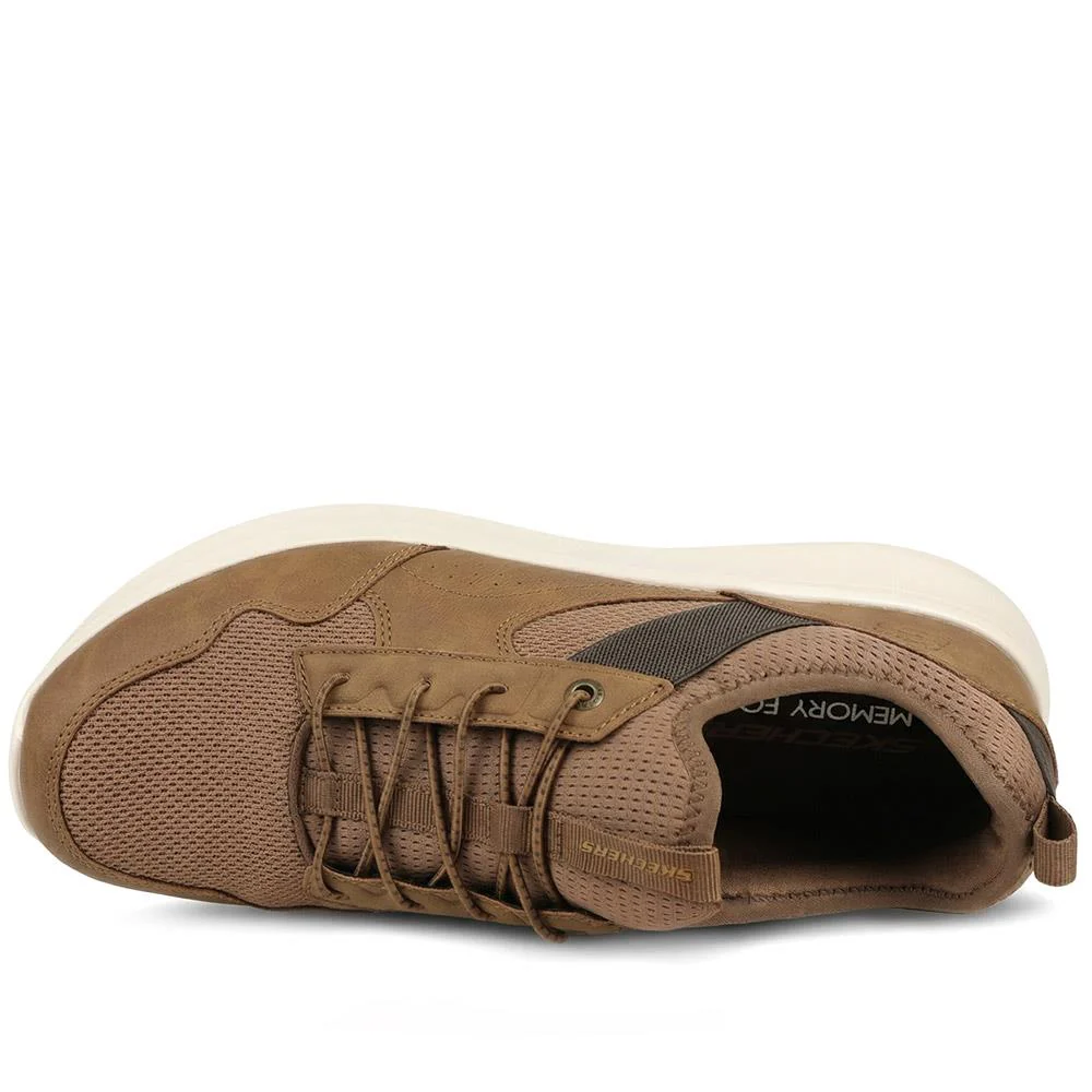 Skechers Dawson Monterey Bungee Lace Trainers - SKE43045 / 328 931 - Brown - Image 4