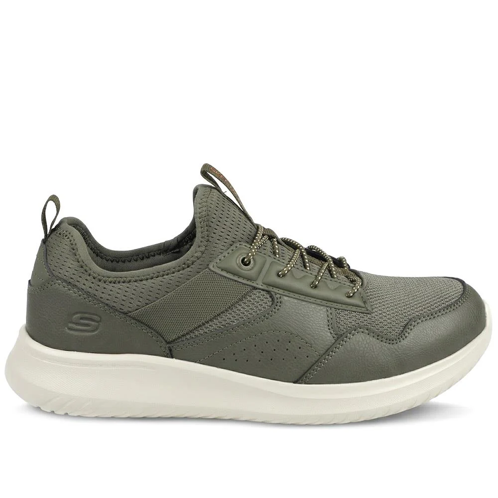 Skechers Dawson Monterey Bungee Lace Trainers - SKE43045 / 328 931 - Olive - Image 2