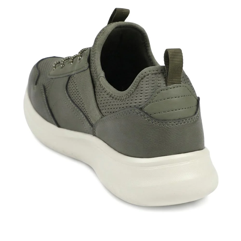 Skechers Dawson Monterey Bungee Lace Trainers - SKE43045 / 328 931 - Olive - Image 3