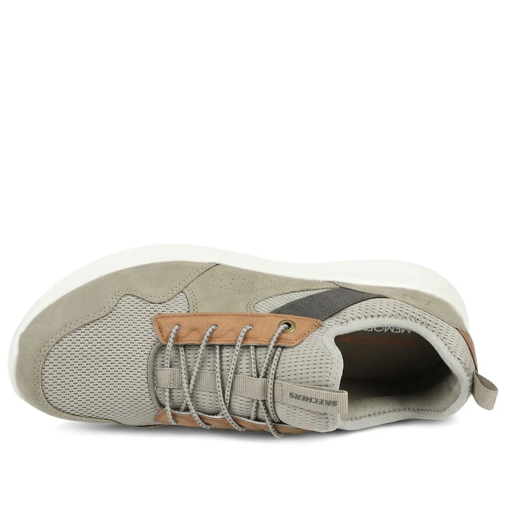 Skechers Dawson Monterey Bungee Lace Trainers - SKE43045 / 328 931 - Taupe - Image 4