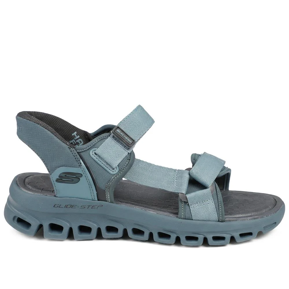 Skechers Glide Step Memory Foam Sandals - SKE43540 / 329 435 - Blue - Image 2
