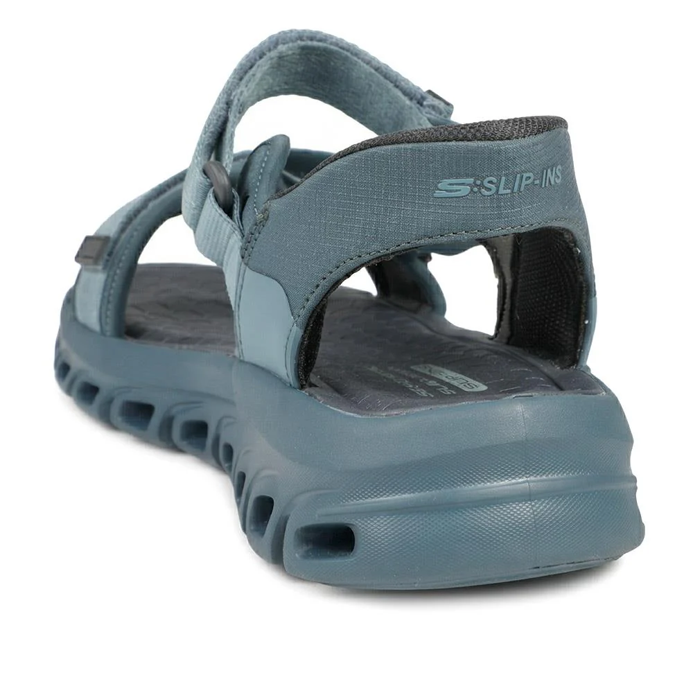 Skechers Glide Step Memory Foam Sandals - SKE43540 / 329 435 - Blue - Image 3