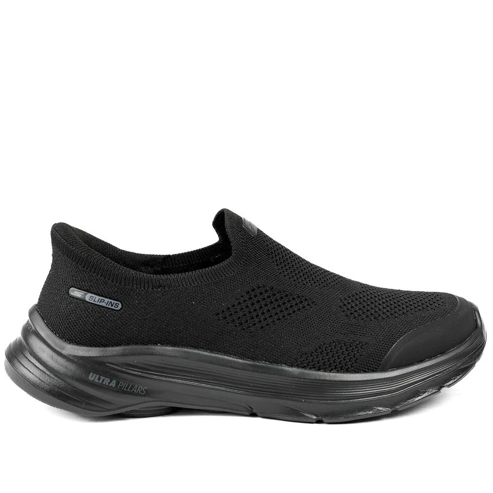 Skechers Go Walk 8 - Nova Trainers - SKE43521 / 328 740 - Black-Black - Image 2