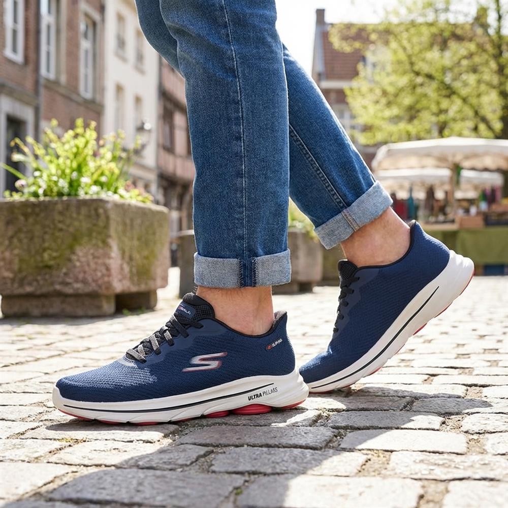 Skechers GO WALK 8 Pate Trainers - SKE43508 / 328 722 - Navy - Image 2