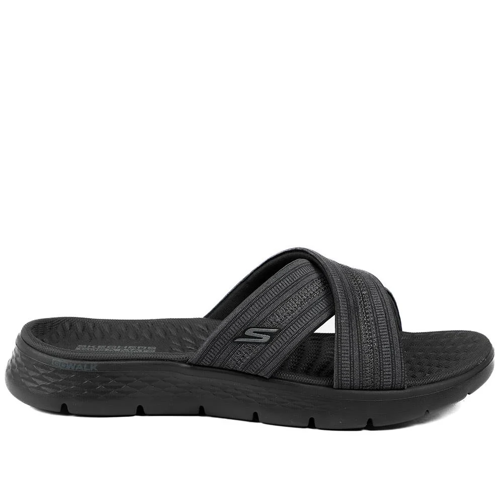 Skechers GO WALK Flex Sandal-Impressed - SKE43051 / 328 728 - Black-Grey - Image 3