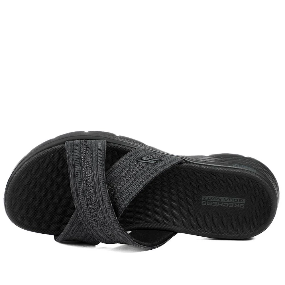 Skechers GO WALK Flex Sandal-Impressed - SKE43051 / 328 728 - Black-Grey - Image 5