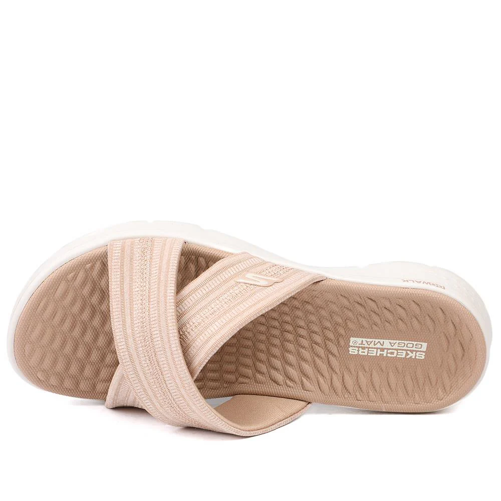 Skechers GO WALK Flex Sandal-Impressed - SKE43051 / 328 728 - Taupe - Image 5